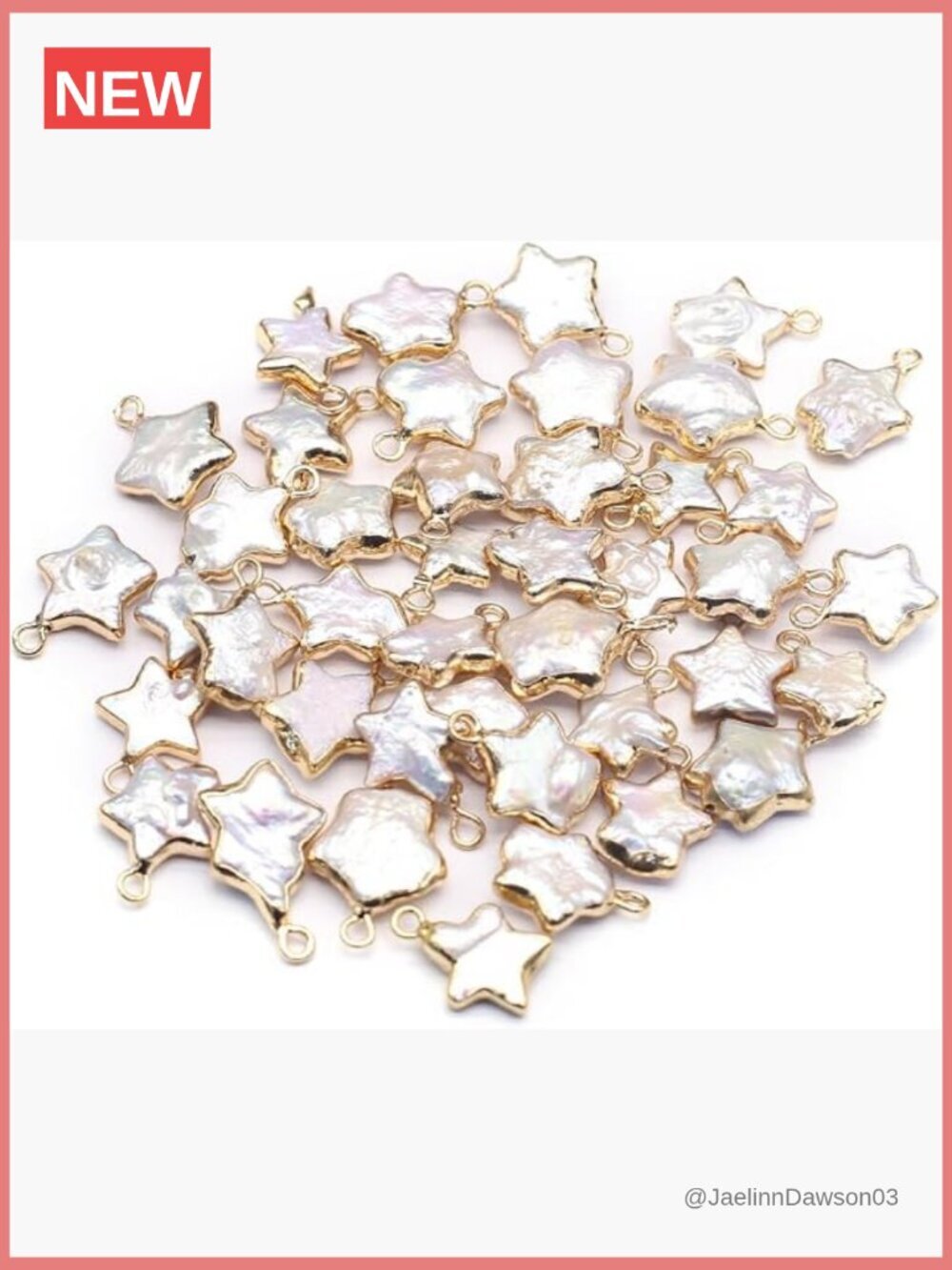 5 Irregular Freshwater Pearl Pendant Charms for Jewelry Making